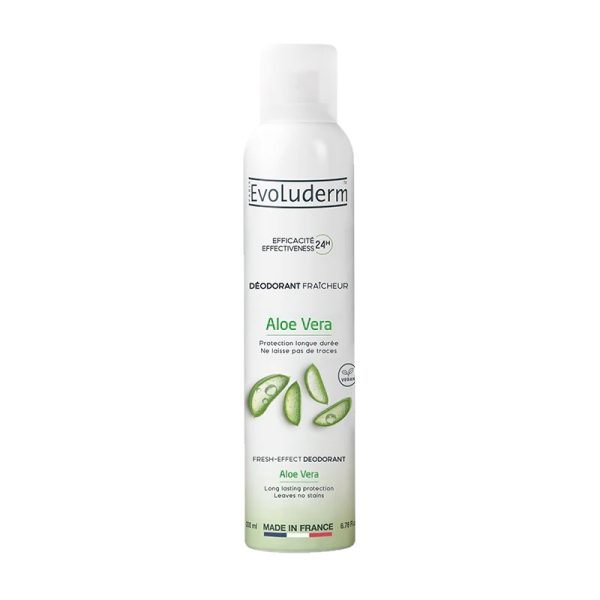 دئودورانت با طراوت آلوئه ورا ایولودرم (Evoluderm Déodorant Fraîcheur Aloe Vera) – حجم ۲۰۰ میلیلیتر
