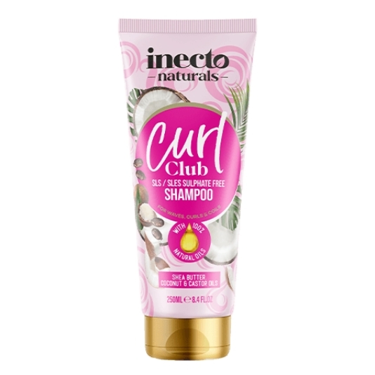 Inecto Curl Club Shampoo | شامپو بدون سولفات اینکتو برای موهای فر