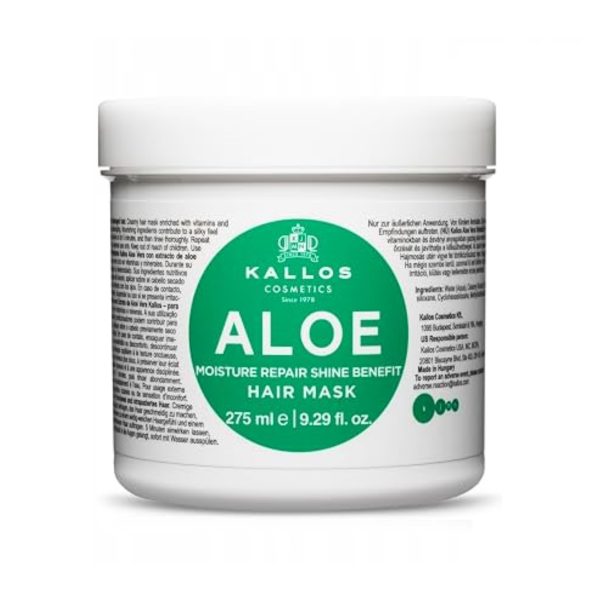 Kallos Aloe Vera Hair Mask | ماسک مو آبرسان کالوس با عصاره آلوئهورا 275 میل