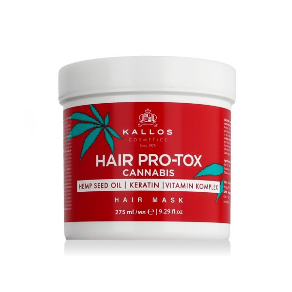 Kallos Hair Pro-Tox Cannabis Hair Mask حاوی روغن دانه شاهدانه و کراتین ۲۷۵ میل