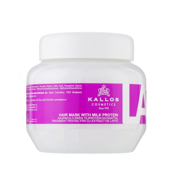 Kallos Latte Hair Mask حاوی پروتئین شیر حجم ۲۷۵ میل | ماسک مو مغذی و نرمکننده