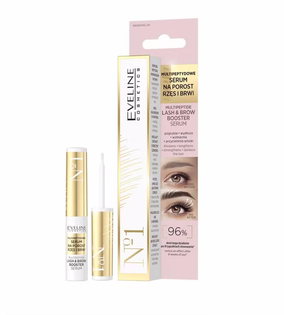 سرم چند پپتیدی تقویتکننده مژه و ابرو ایولاین (Eveline Multi Peptide Lash and Brow Booster Serum) – حجم ۴ میلیلیتر