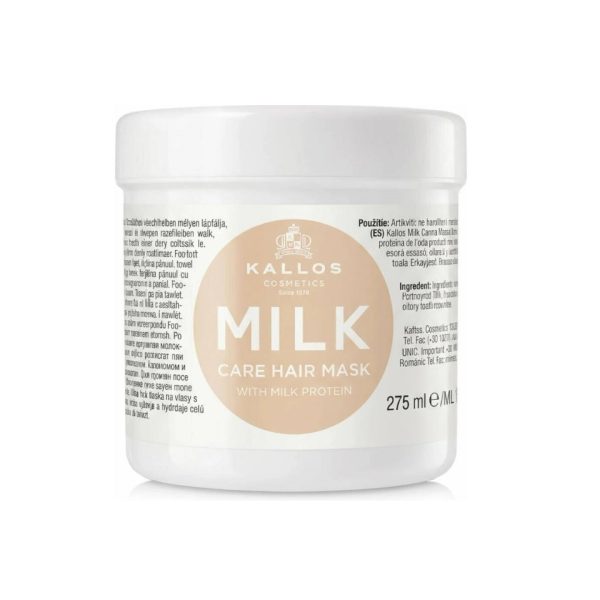 Kallos Milk Hair Mask حاوی پروتئین شیر و ویتامین B5 حجم 275میل