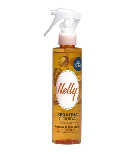 Nelly Keratina Liquida Hair Spray حاوی کراتین و پروتئین ابریشم ۲۰۰ میل