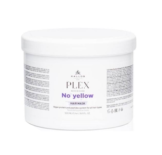 Kallos Plex No Yellow Hair Mask | ماسک مو ضد زردی کالوس 500 میلیلیتر