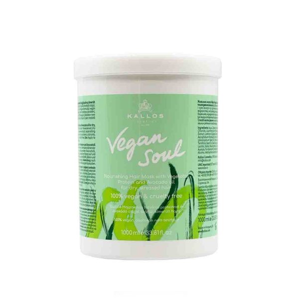 ماسک موی مغذی گیاهی وگان سول کالوس (Kallos Vegan Soul Nourishing Hair Mask) – حجم ۱۰۰۰ میلیلیتر