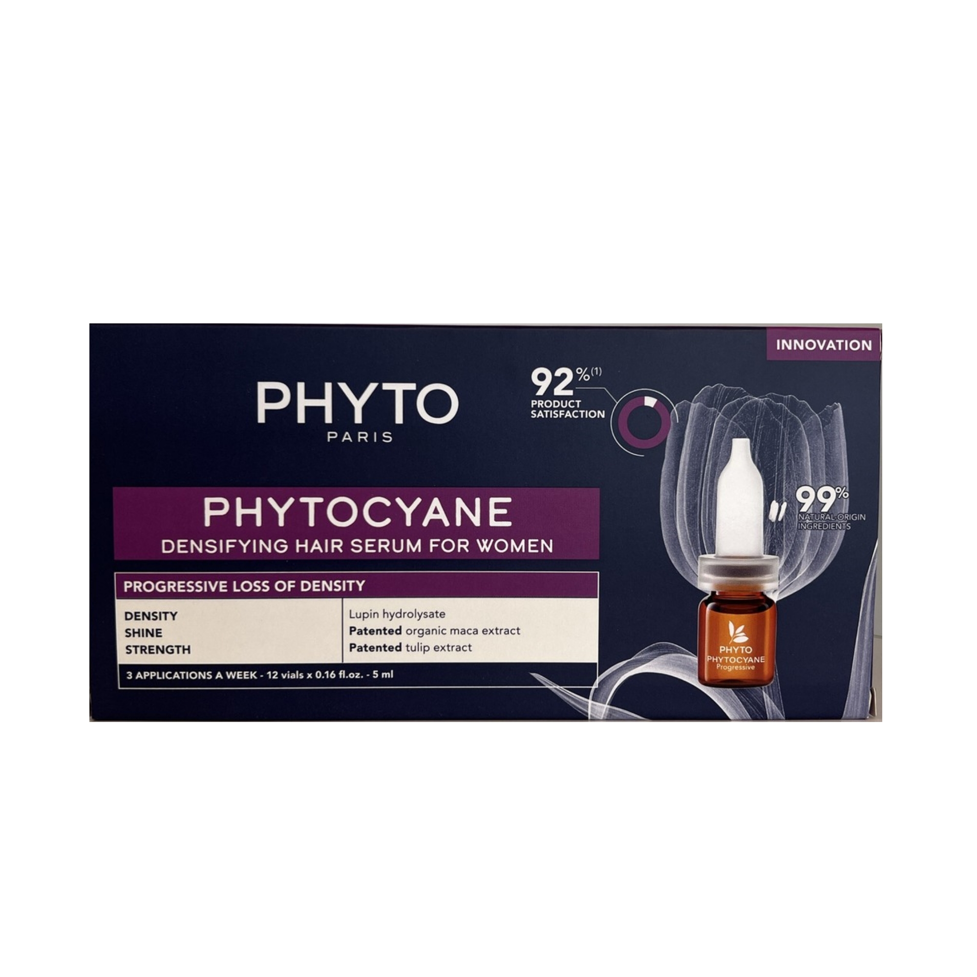 سرم ترمیمکننده و افزایشدهنده تراکم مو فیتو مدل Phytocyane (مخصوص بانوان) – حجم ۱۲ آمپول ۵ میلیلیتری
