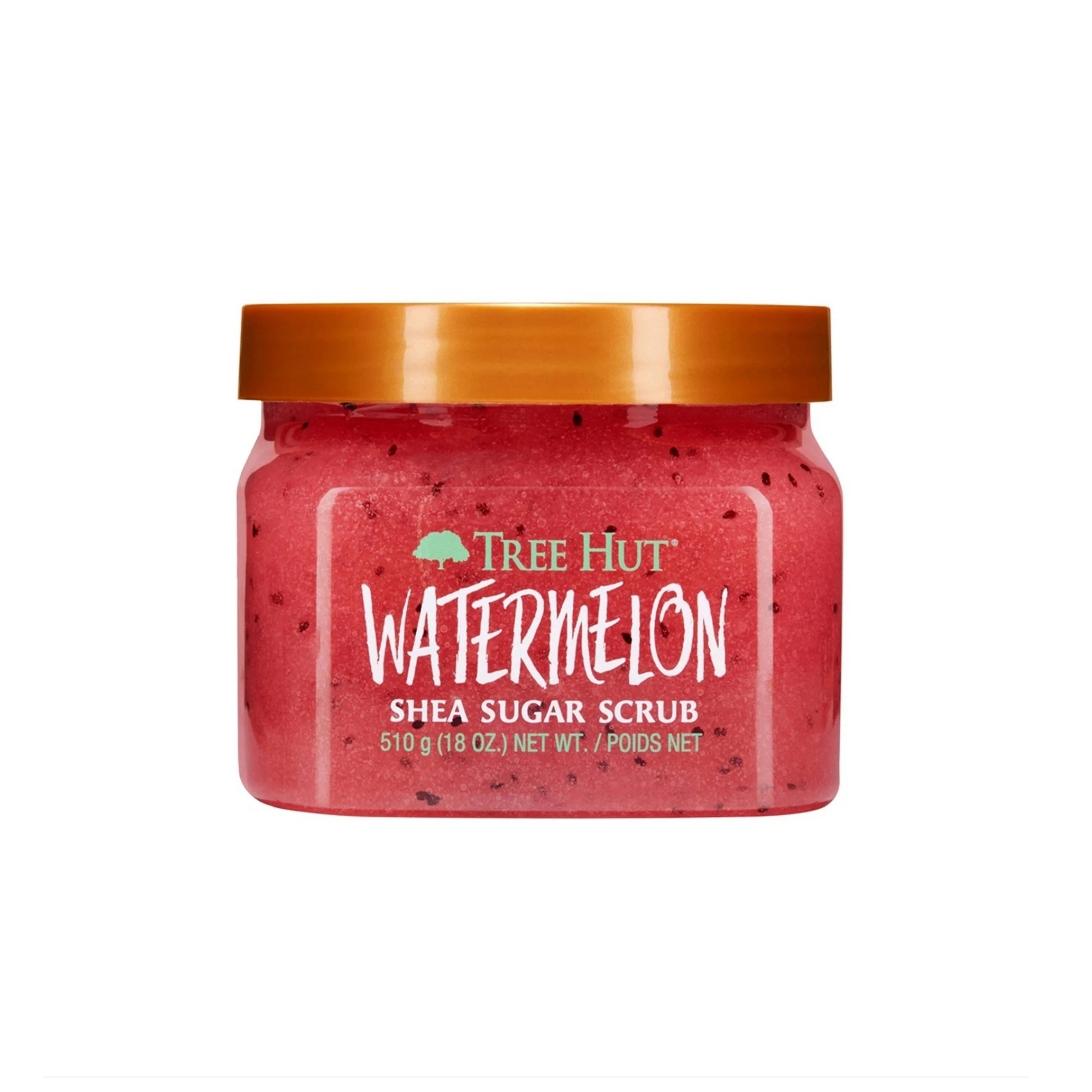 اسکراب شکر مغذی و درخشانکننده تری هات با عصاره هندوانه (Tree Hut Watermelon Shea Sugar Scrub) – حجم ۵۱۰ گرم