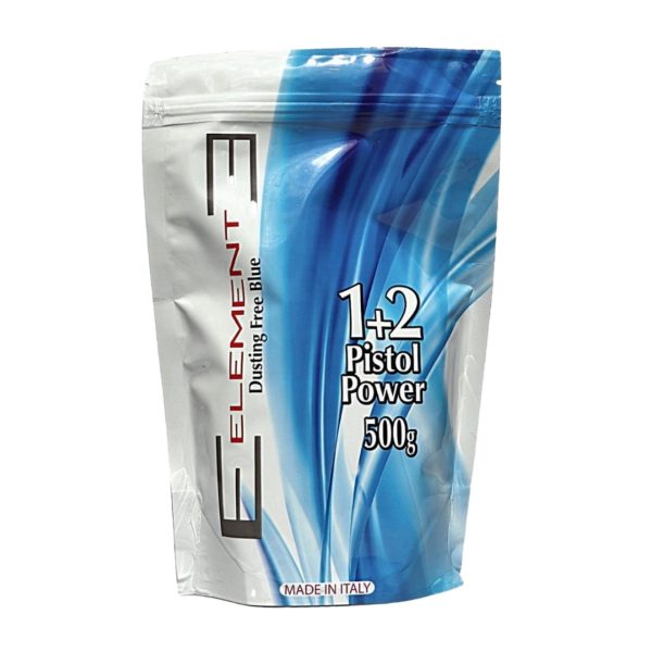 پودر دکلره آبی المنت مدل Dusting Free Blue 1+2 Pistol Power – وزن ۵۰۰ گرم