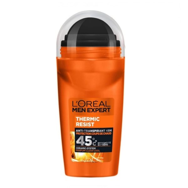 رول آن ضد تعریق و خنککننده لورآل Men Expertمدل Thermic Resist با فناوری سرامیک – حجم ۱۰۰ میلیلیتر