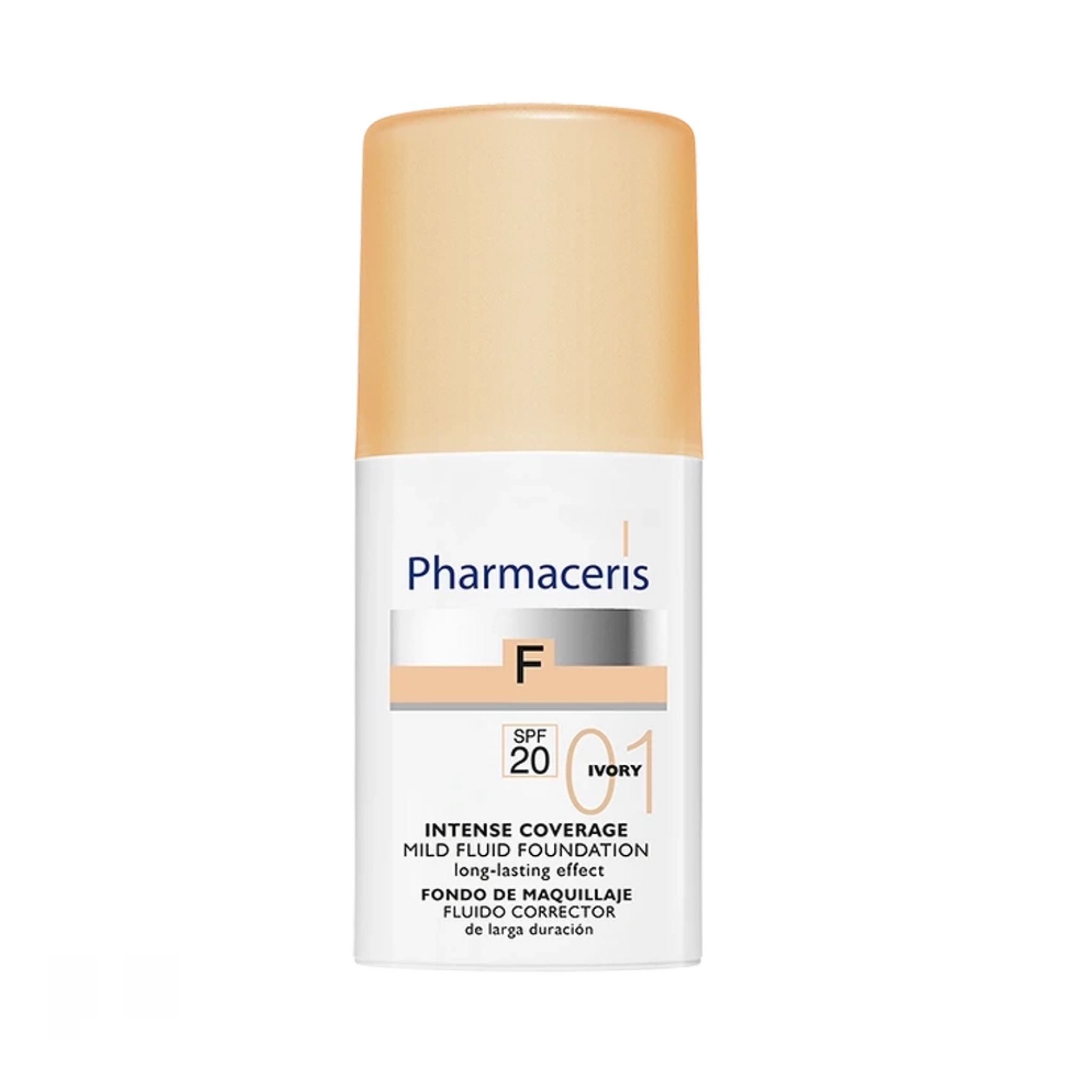 کرم پودر مایع پوششدهنده فارماسریز F مدل Mild Fluid Foundation SPF 20 – سایه ۰۱ Ivory – حجم ۳۰ میلیلیتر